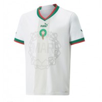Koszulka piłkarska Maroko Strój wyjazdowy MŚ 2022 tanio Krótki Rękaw